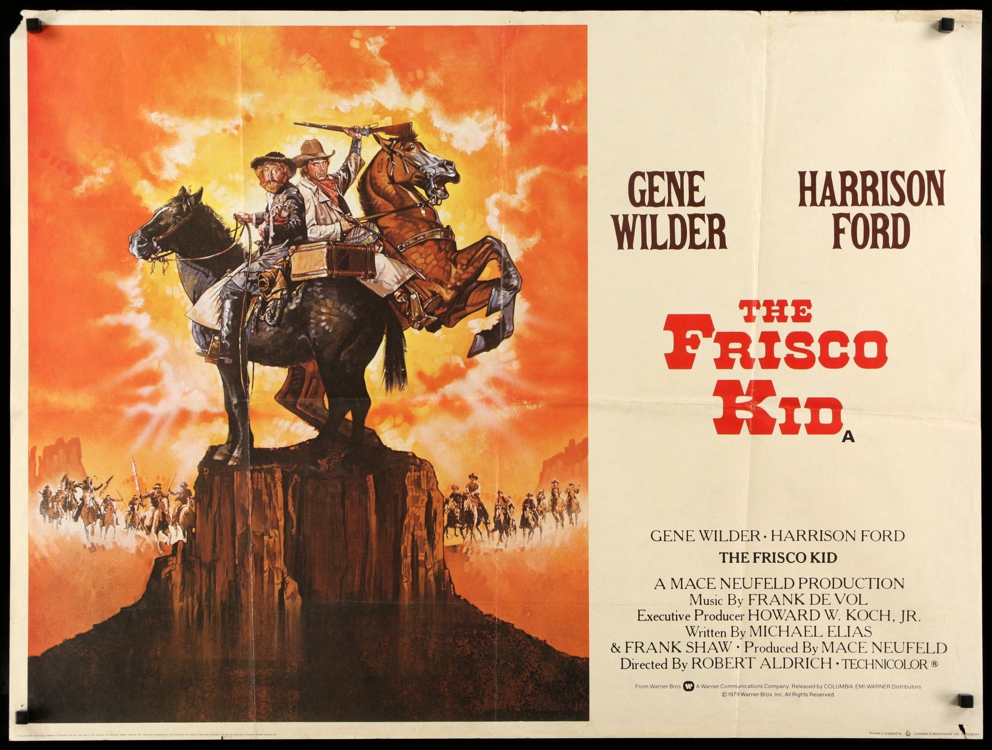 The Frisco Kid (1979) Original British Quad Movie Poster Original