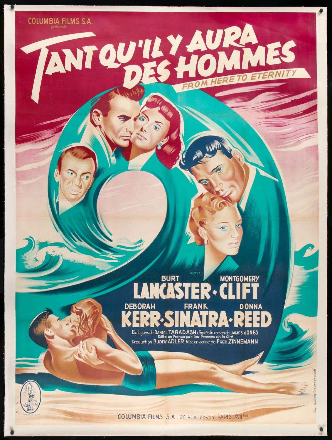 From Here to Eternity (1953) original movie poster for sale at Original Film Art - Vintage Movie Posters