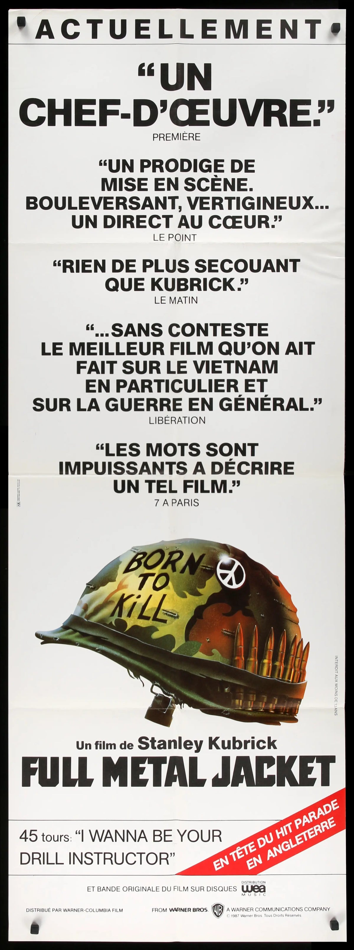 Full Metal Jacket (1987) original movie poster for sale at Original Film Art - Vintage Movie Posters