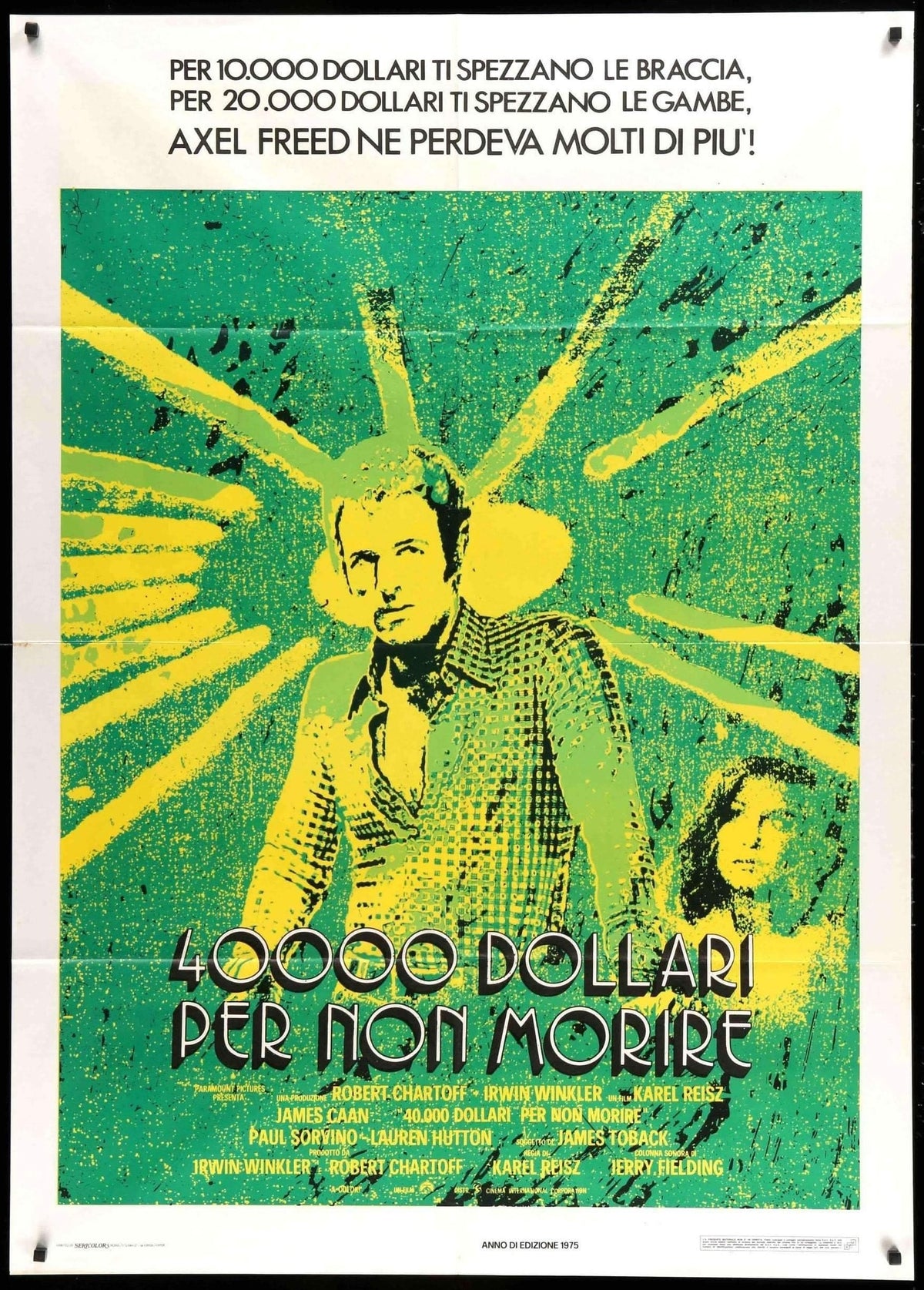 Gambler (1974) original movie poster for sale at Original Film Art - Vintage Movie Posters