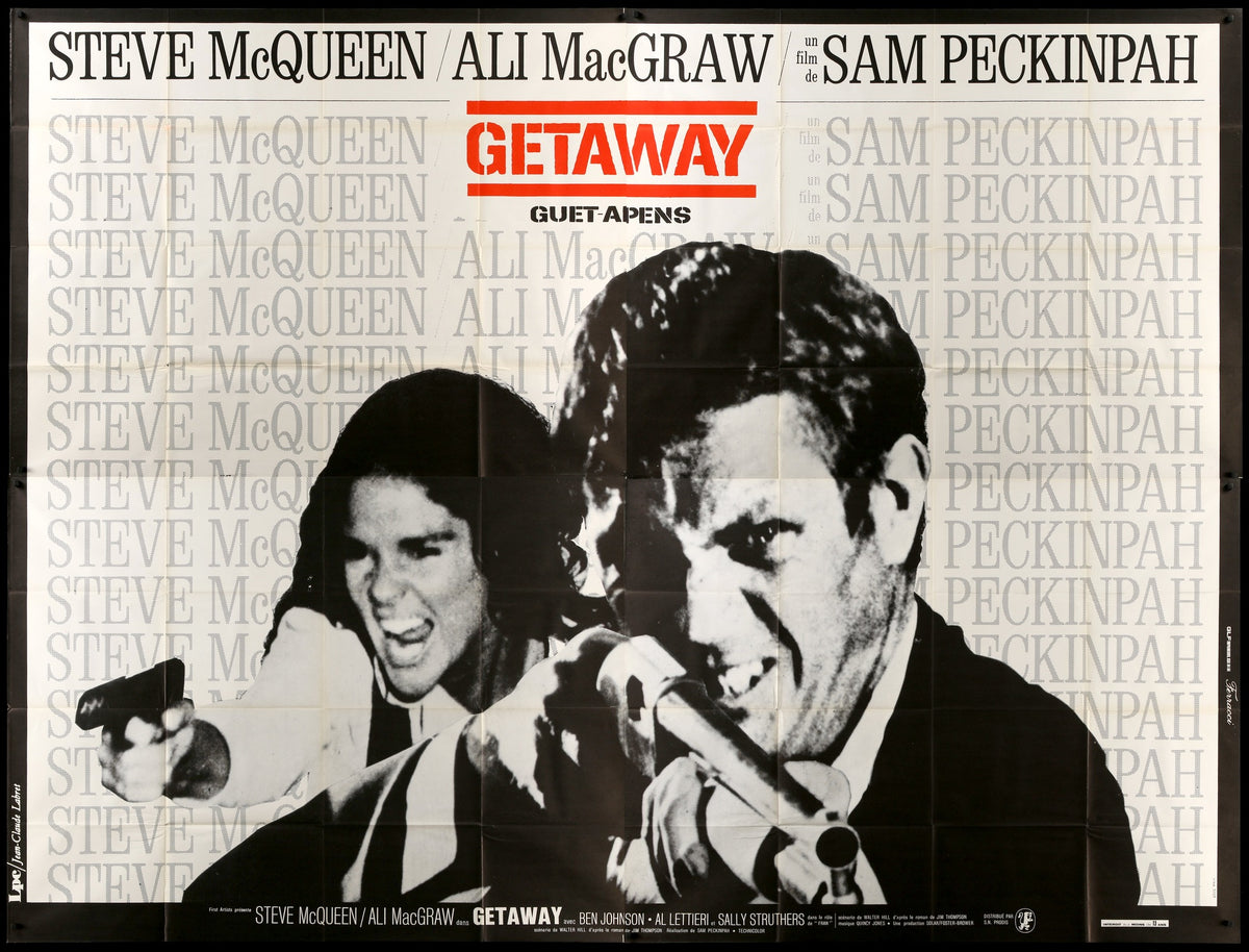 Getaway (1972) original movie poster for sale at Original Film Art - Vintage Movie Posters