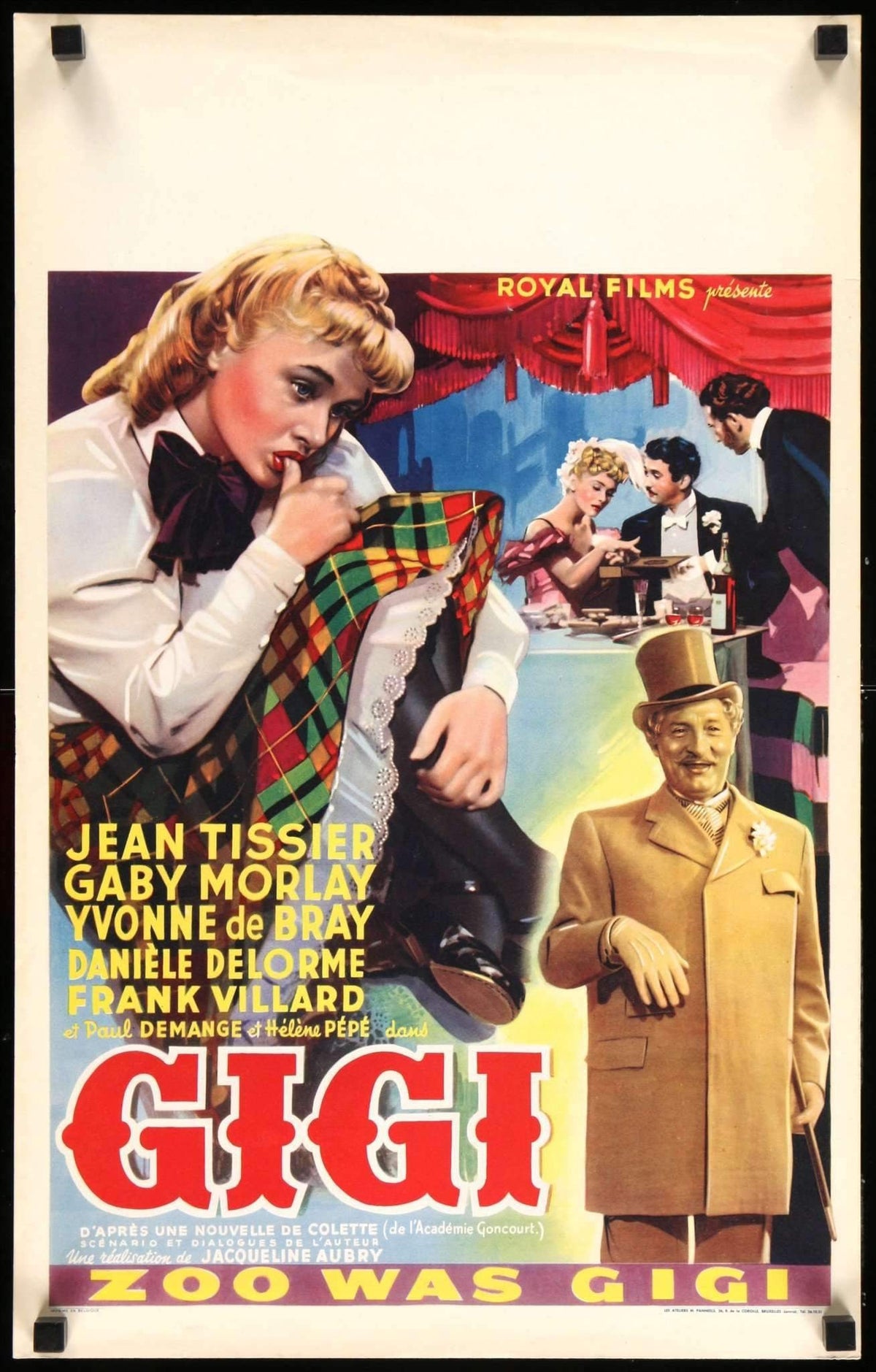 Gigi (1949) original movie poster for sale at Original Film Art - Vintage Movie Posters
