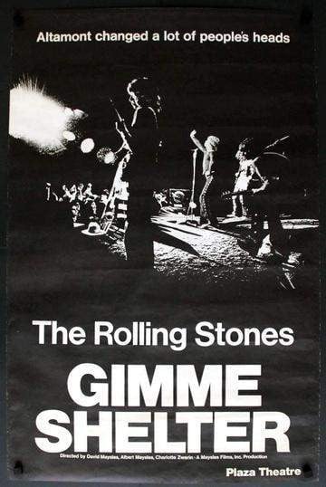Gimme Shelter (1970) original movie poster for sale at Original Film Art - Vintage Movie Posters