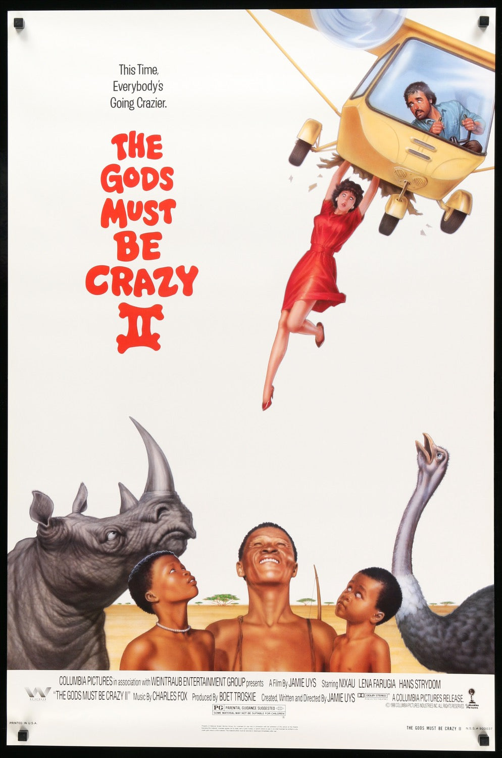 Gods Must Be Crazy 2 (1989) original movie poster for sale at Original Film Art