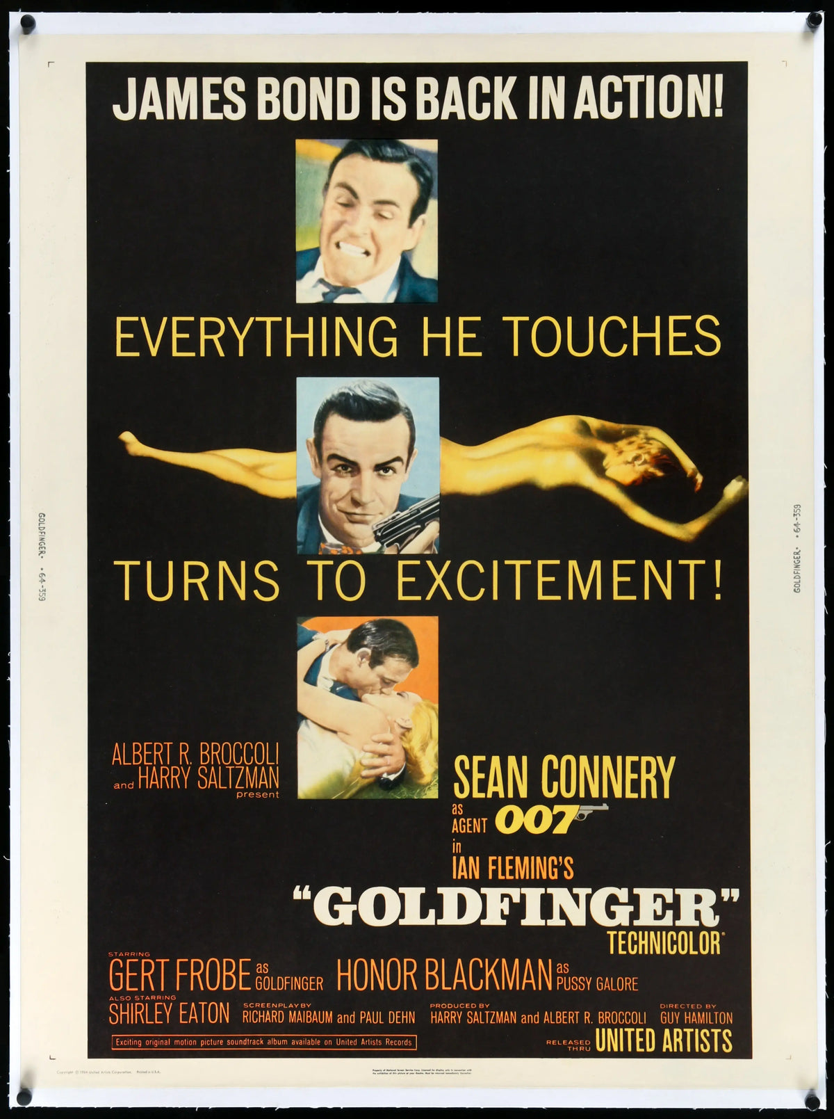 Goldfinger (1964) original movie poster for sale at Original Film Art