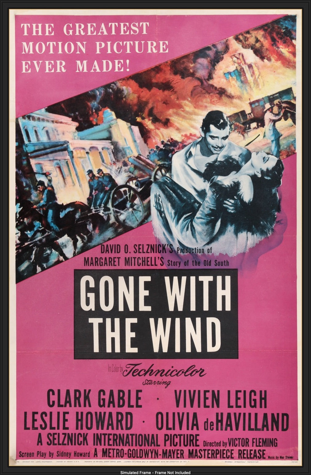 Gone with the Wind (1939) original movie poster for sale at Original Film Art - Vintage Movie Posters