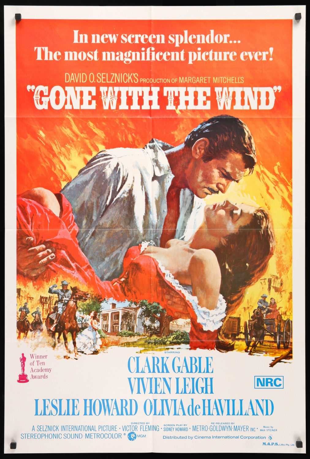 Gone with the Wind (1939) original movie poster for sale at Original Film Art