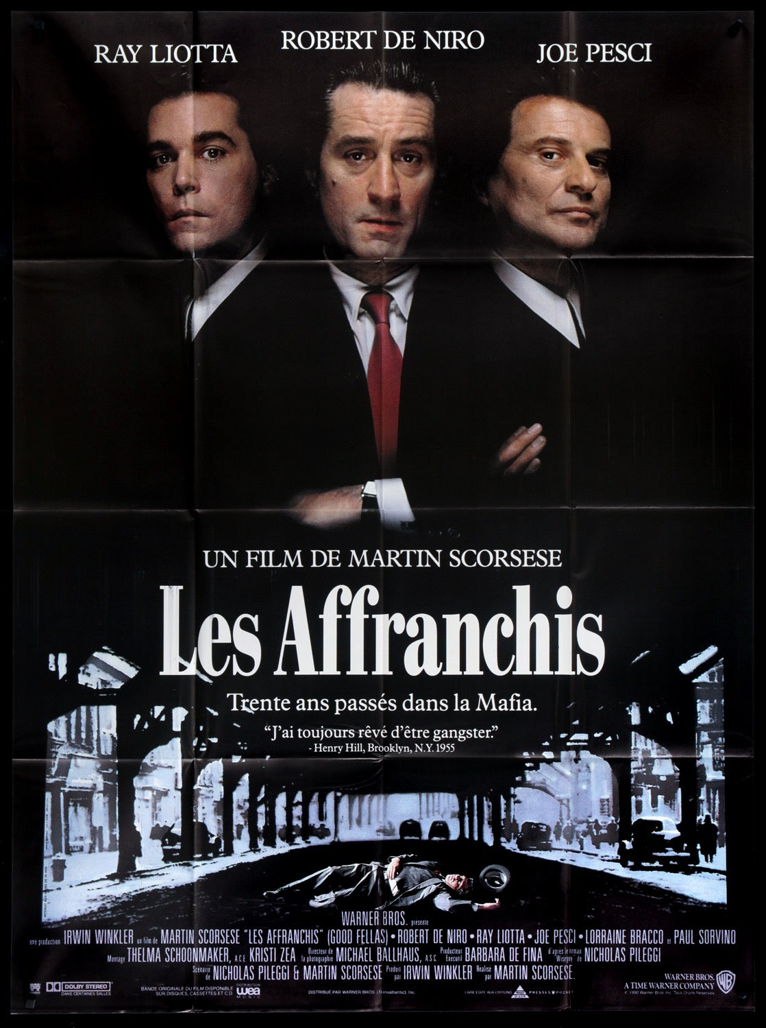 Goodfellas (1990) Original French Grande Movie Poster - Original