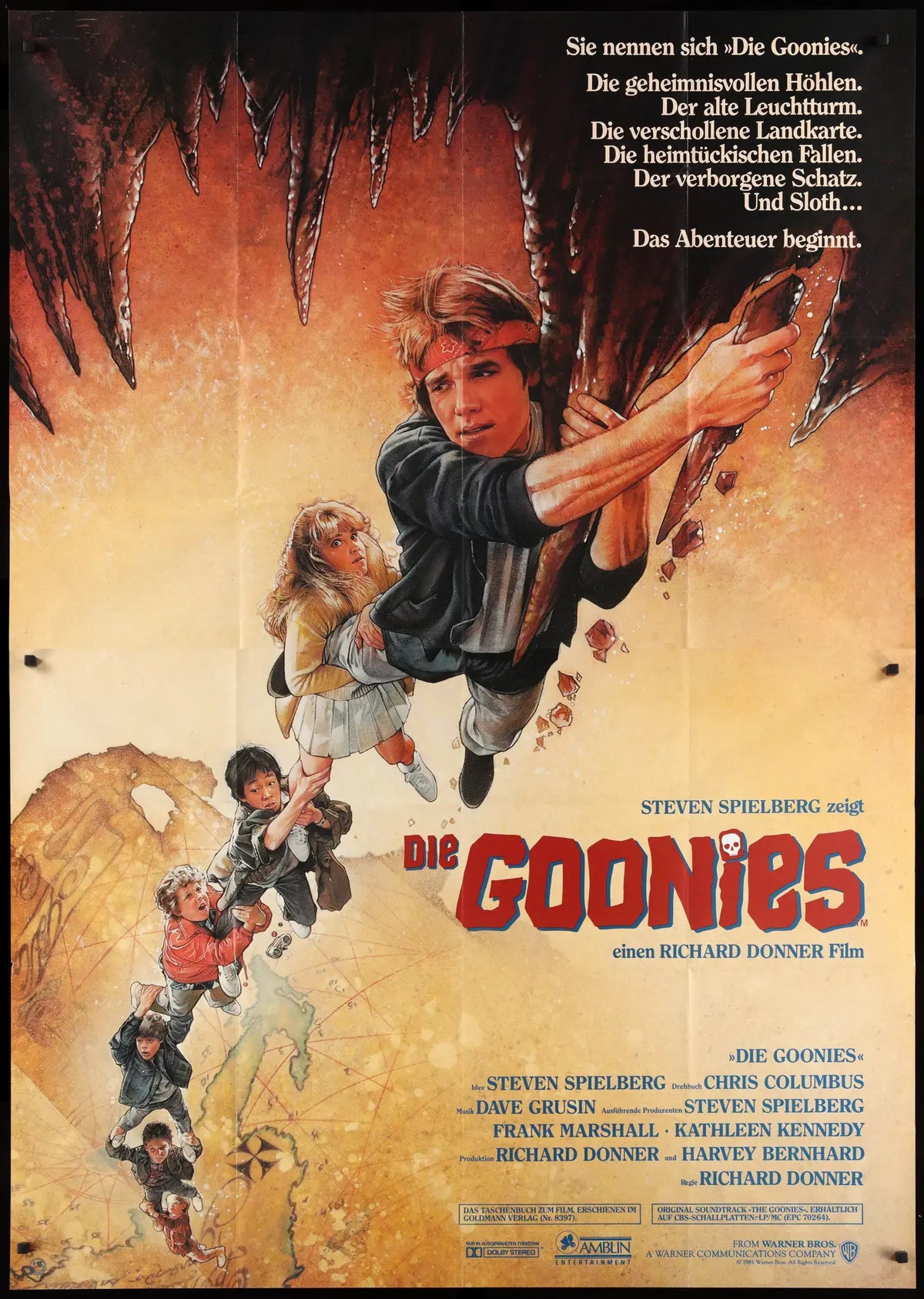 Goonies (1985) original movie poster for sale at Original Film Art - Vintage Movie Posters