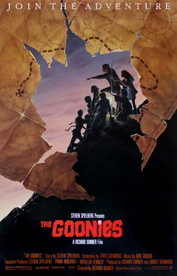 Goonies (1985) original movie poster for sale at Original Film Art - Vintage Movie Posters
