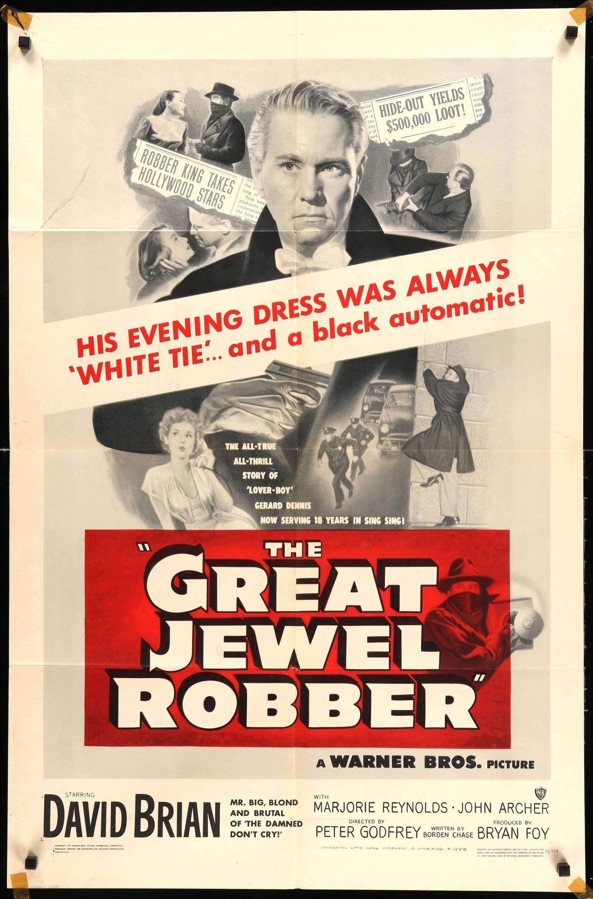 Great Jewel Robber (1950) original movie poster for sale at Original Film Art - Vintage Movie Posters
