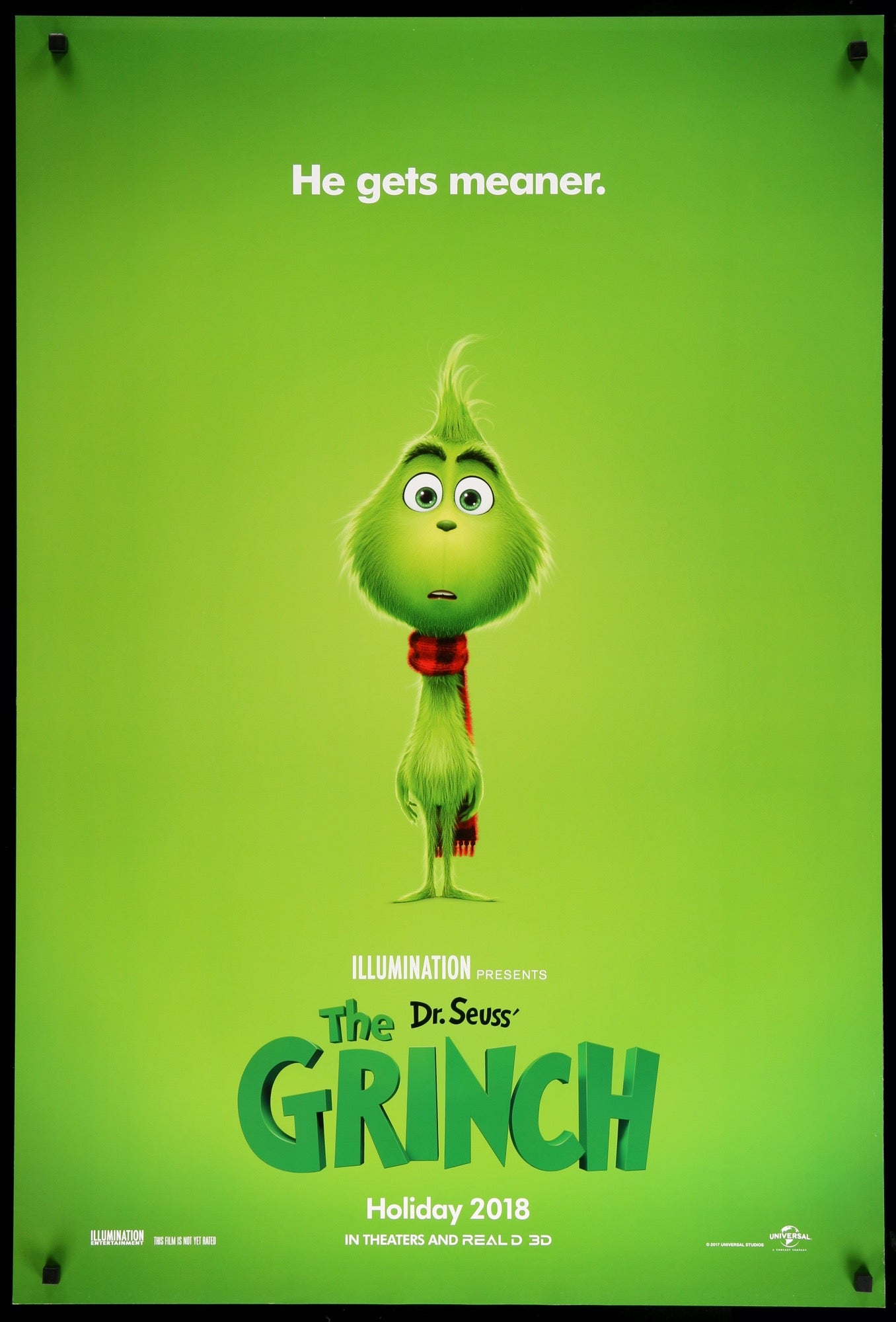 The Grinch 2018 Original One Sheet Movie Poster Original Film Art Vintage Movie Posters