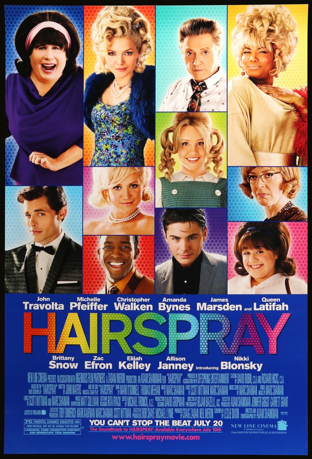 Hairspray (2007) original movie poster for sale at Original Film Art - Vintage Movie Posters