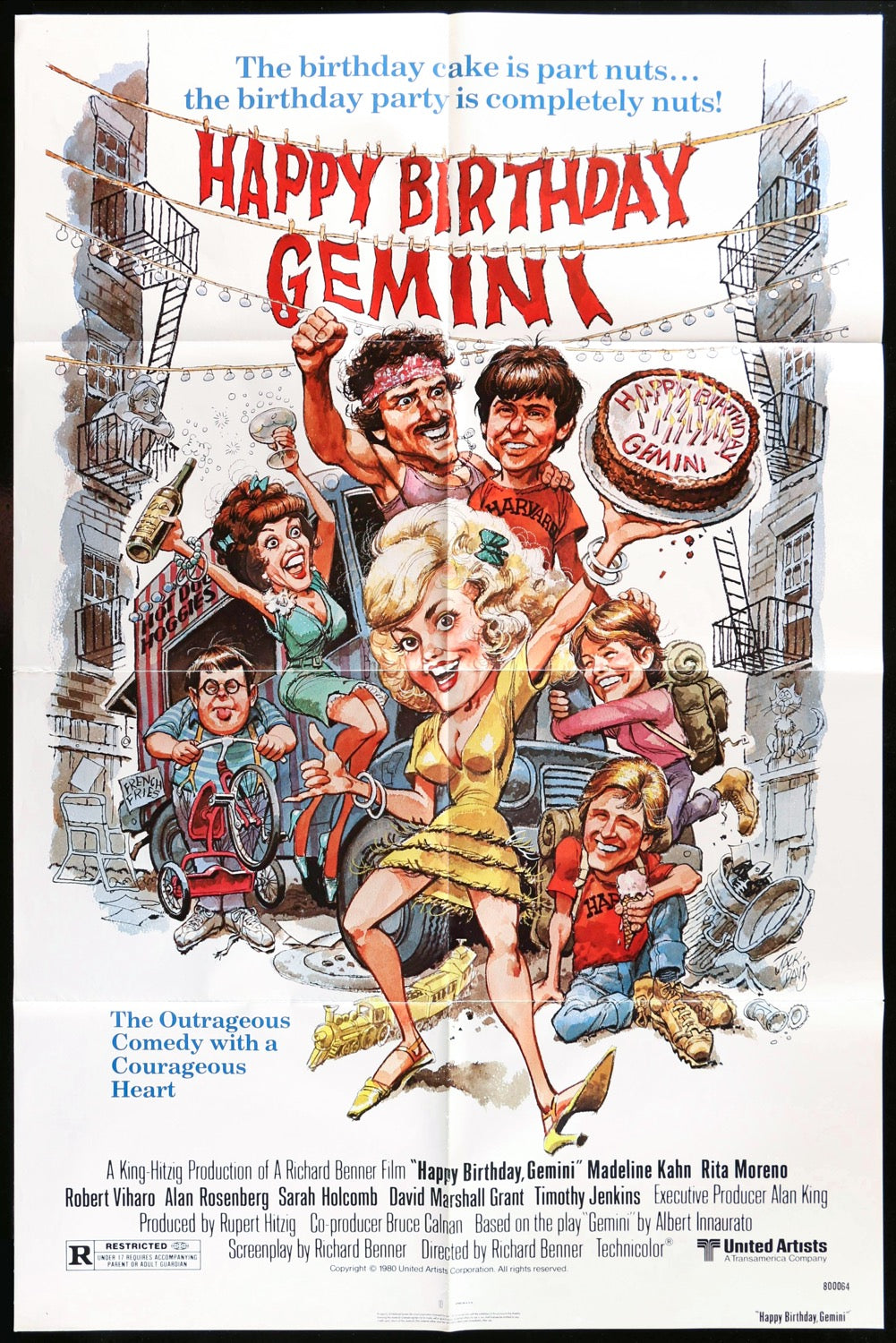 Happy Birthday Gemini (1980) original movie poster for sale at Original Film Art - Vintage Movie Posters