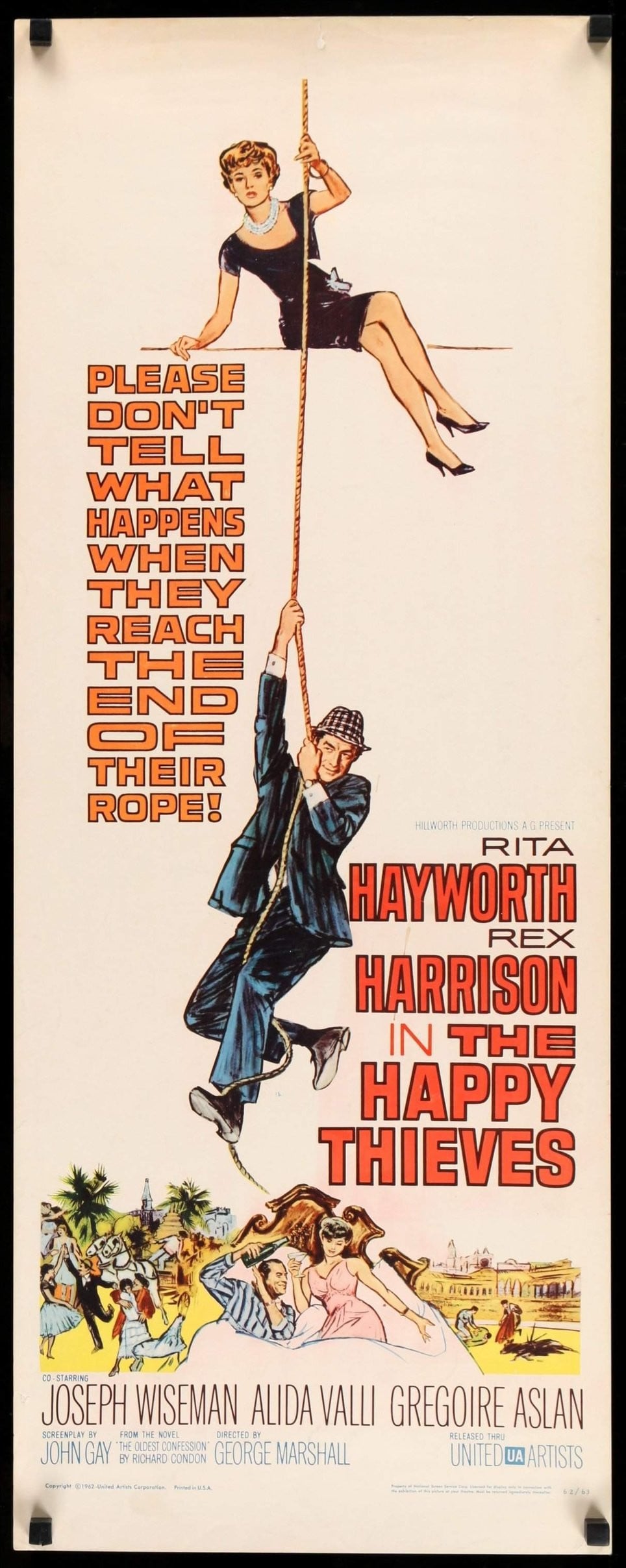 Happy Thieves (1962) original movie poster for sale at Original Film Art - Vintage Movie Posters