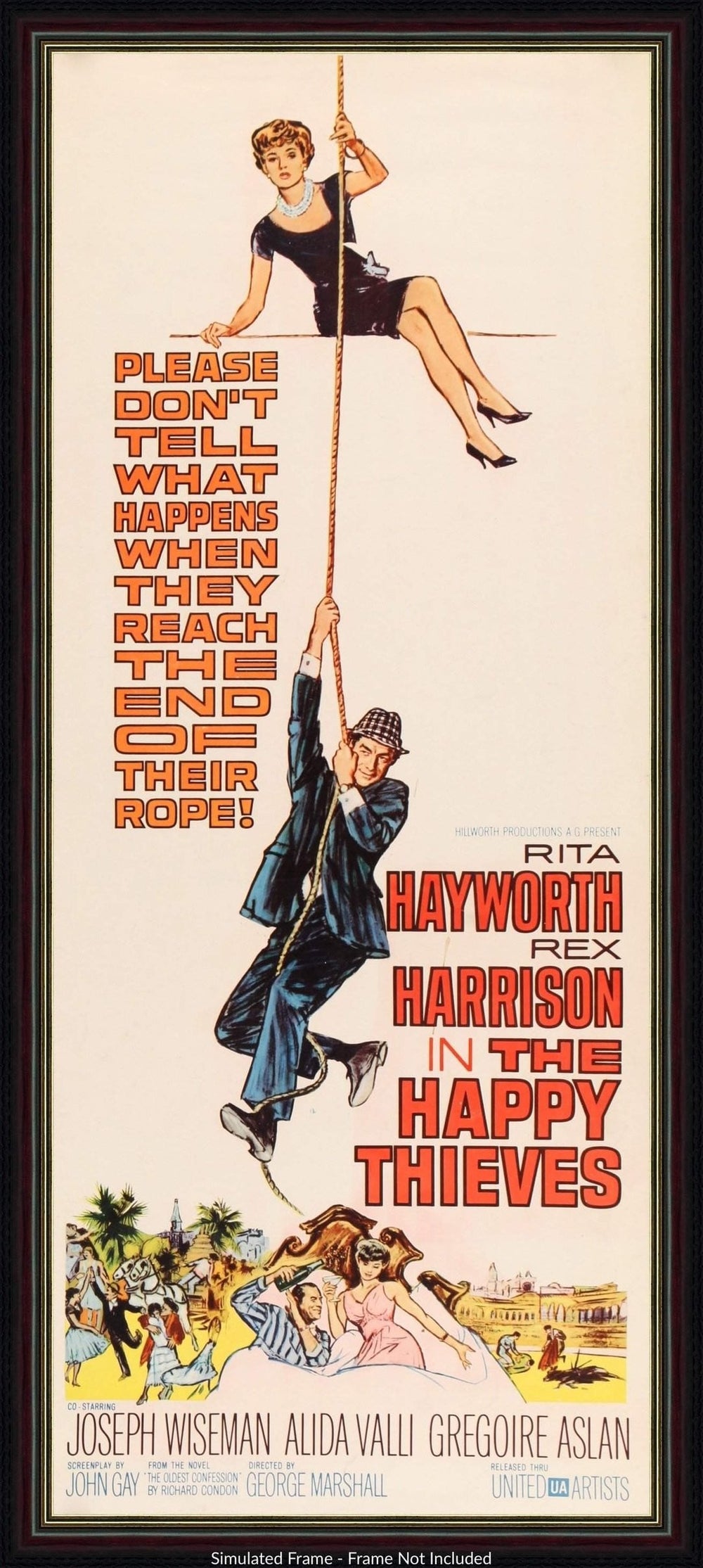 The Happy Thieves (1962) Original Insert Movie Poster - Original Film ...