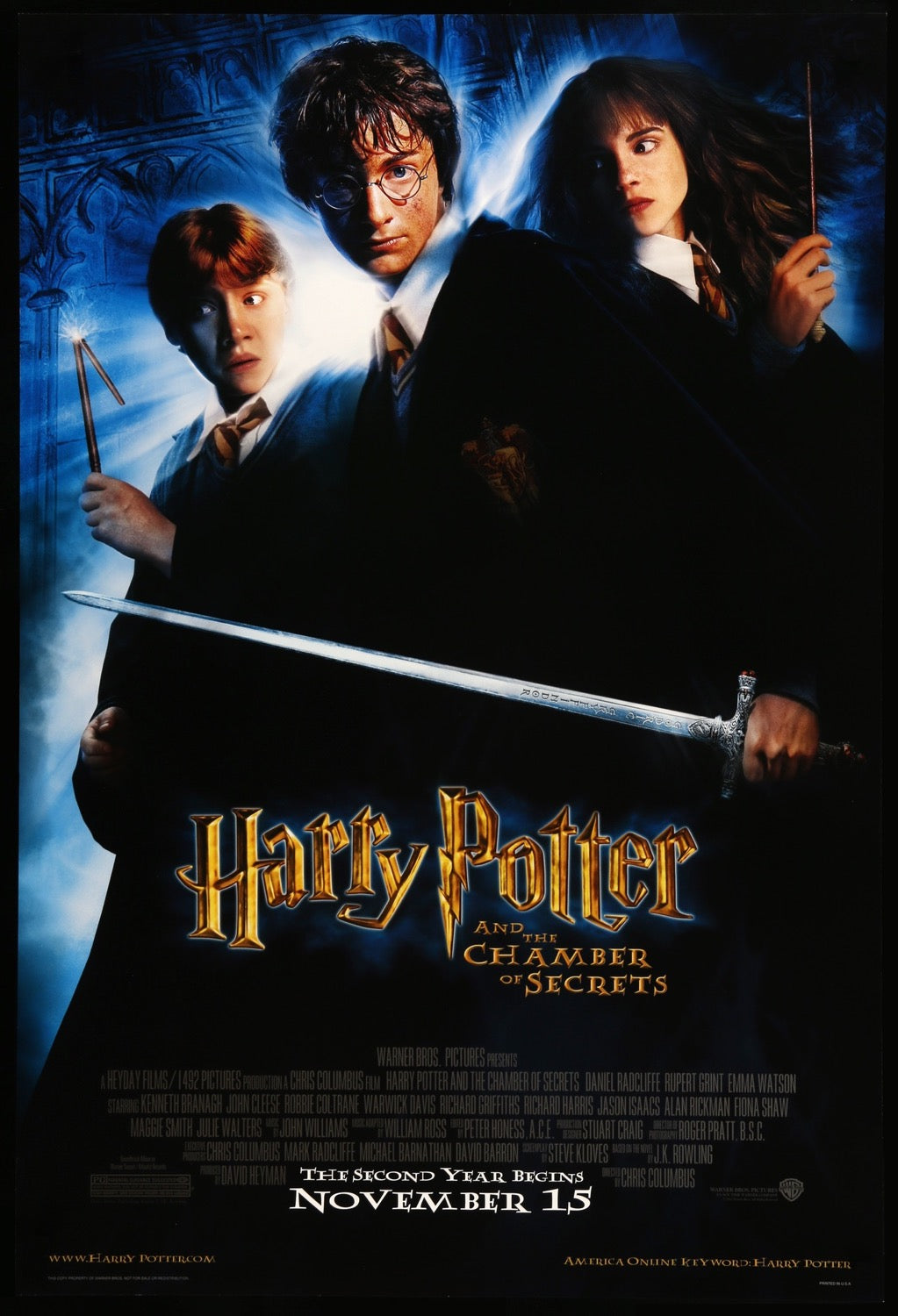 Harry Potter and the Chamber of Secrets (2002) original movie poster for sale at Original Film Art