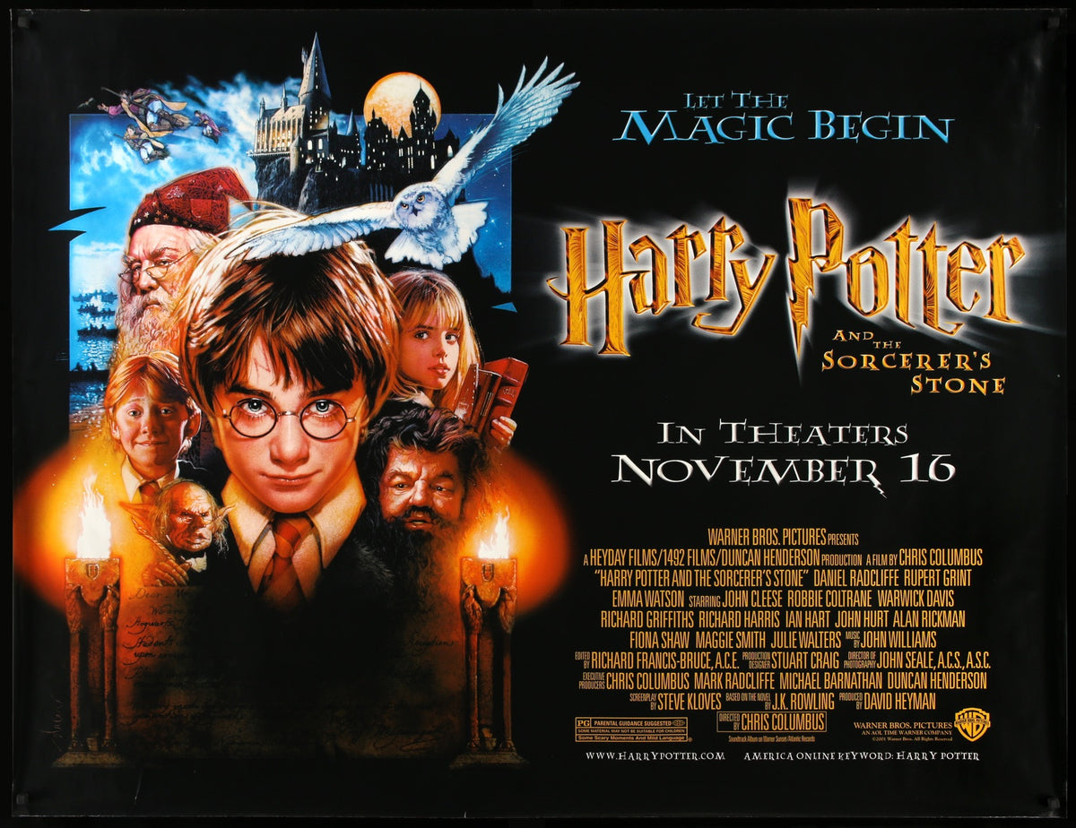 Harry Potter and the Sorcerer&#39;s Stone (2001) original movie poster for sale at Original Film Art - Vintage Movie Posters