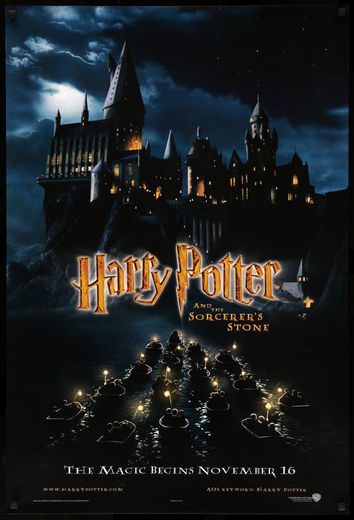 Harry Potter and the Sorcerer&#39;s Stone (2001) original movie poster for sale at Original Film Art - Vintage Movie Posters