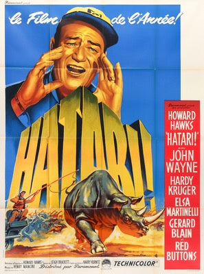 Hatari! (1962) original movie poster for sale at Original Film Art - Vintage Movie Posters