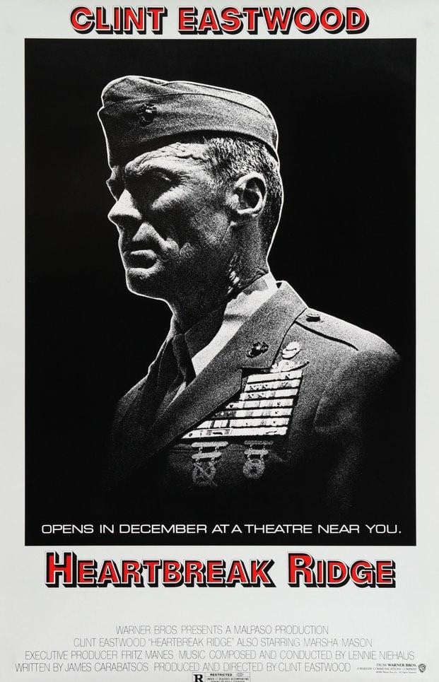 Heartbreak Ridge (1986) original movie poster for sale at Original Film Art - Vintage Movie Posters