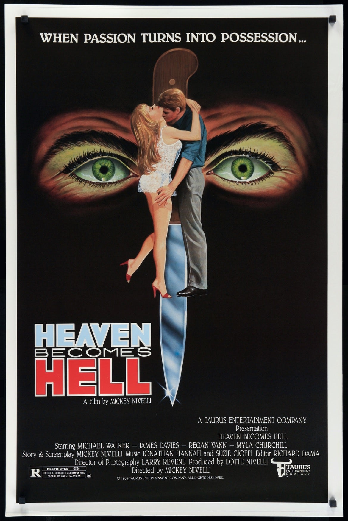 Heaven Becomes Hell (1988) original movie poster for sale at Original Film Art - Vintage Movie Posters