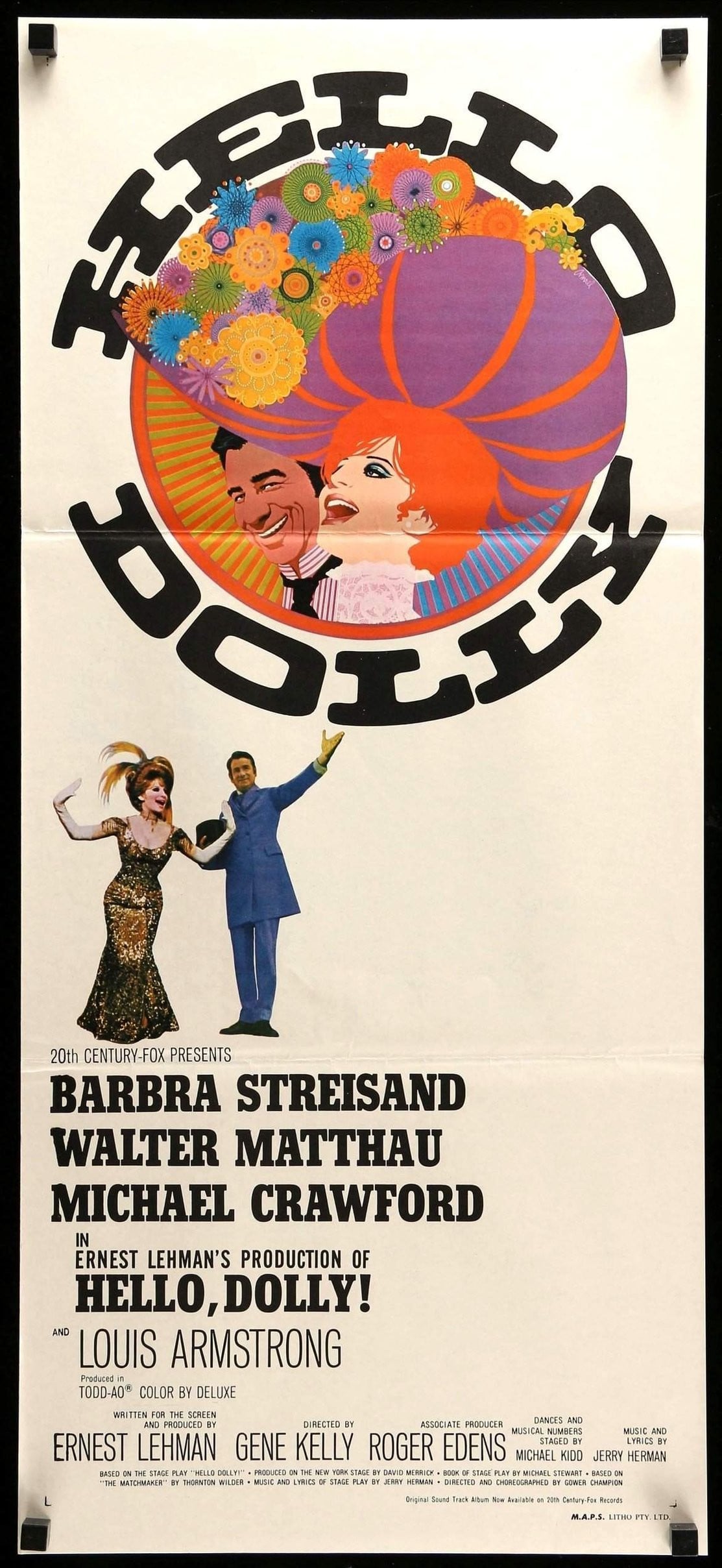 Hello, Dolly! (1969) original movie poster for sale at Original Film Art - Vintage Movie Posters