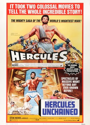 Hercules (1959) / Hercules Unchained (1959) original movie poster for sale at Original Film Art