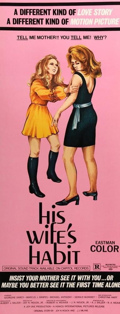 His Wife's Habit (1970) original movie poster for sale at Original Film Art - Vintage Movie Posters