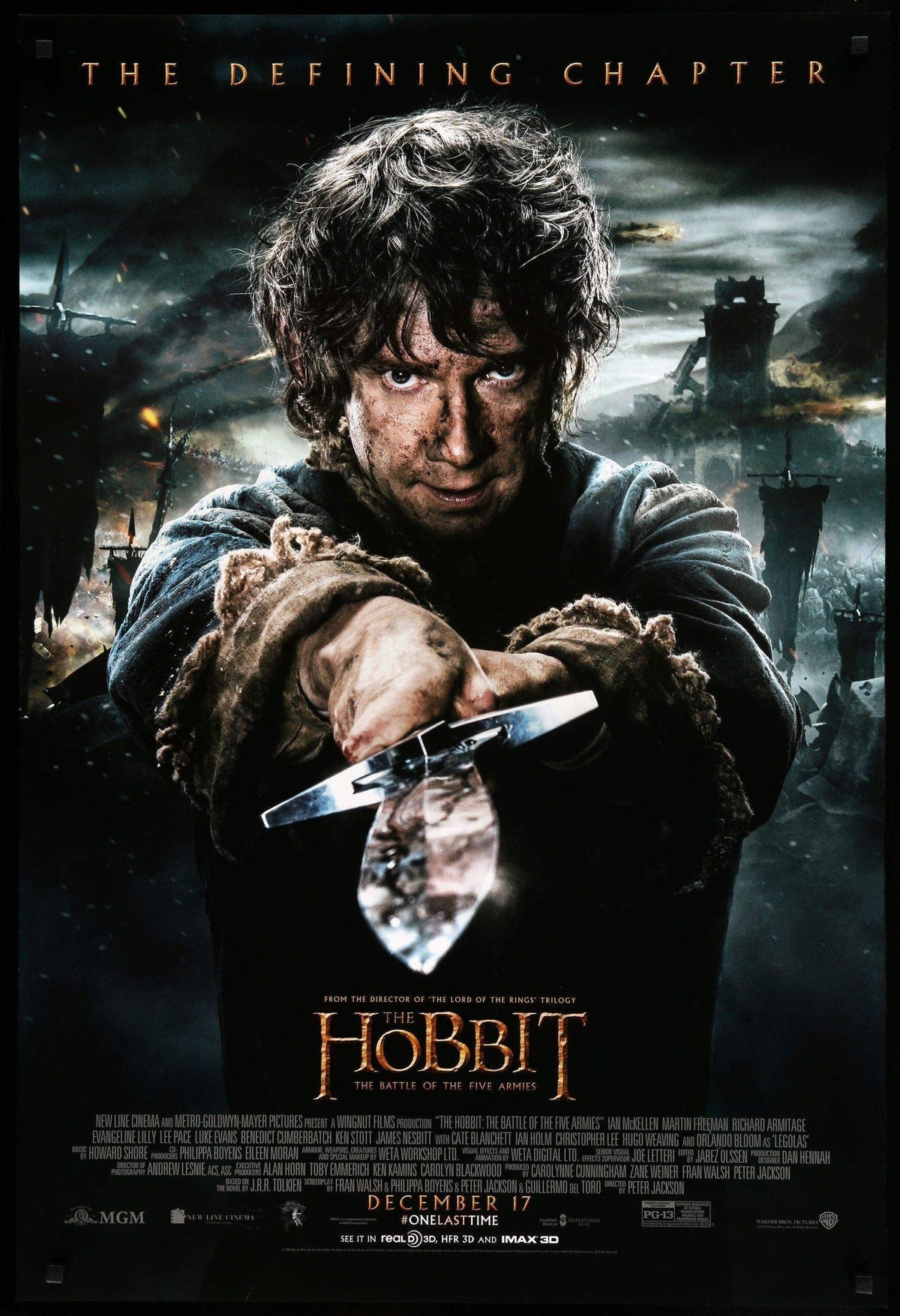 Hobbit: The Battle of the Five Armies (2014) original movie poster for sale at Original Film Art