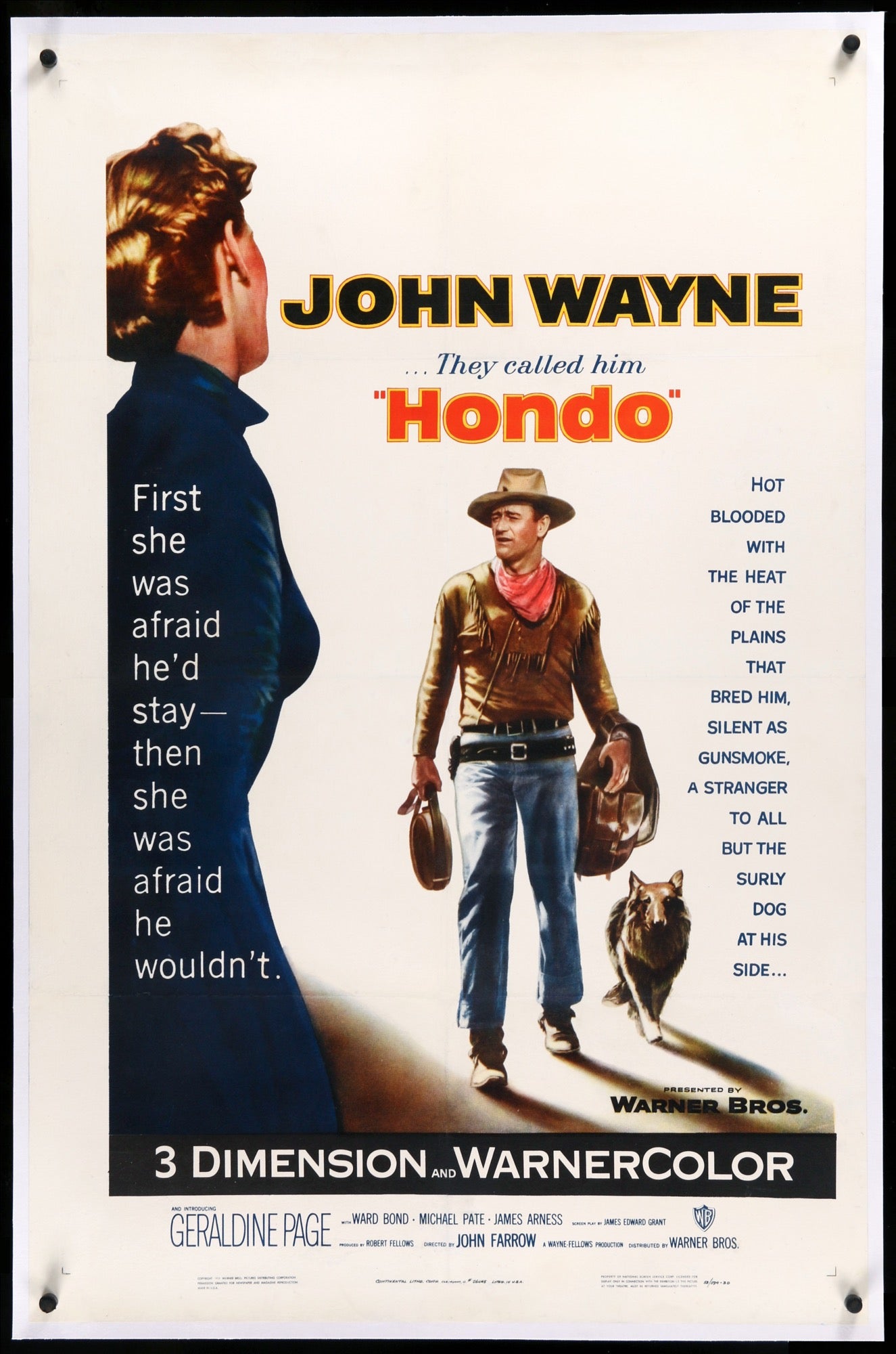 Hondo (1953) original movie poster for sale at Original Film Art - Vintage Movie Posters