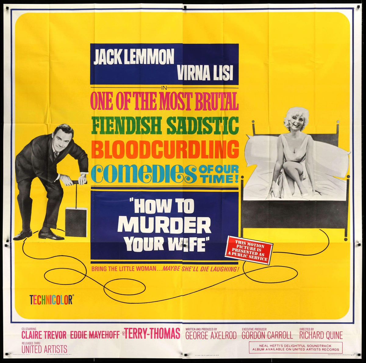 How to Murder Your Wife (1965) original movie poster for sale at Original Film Art - Vintage Movie Posters