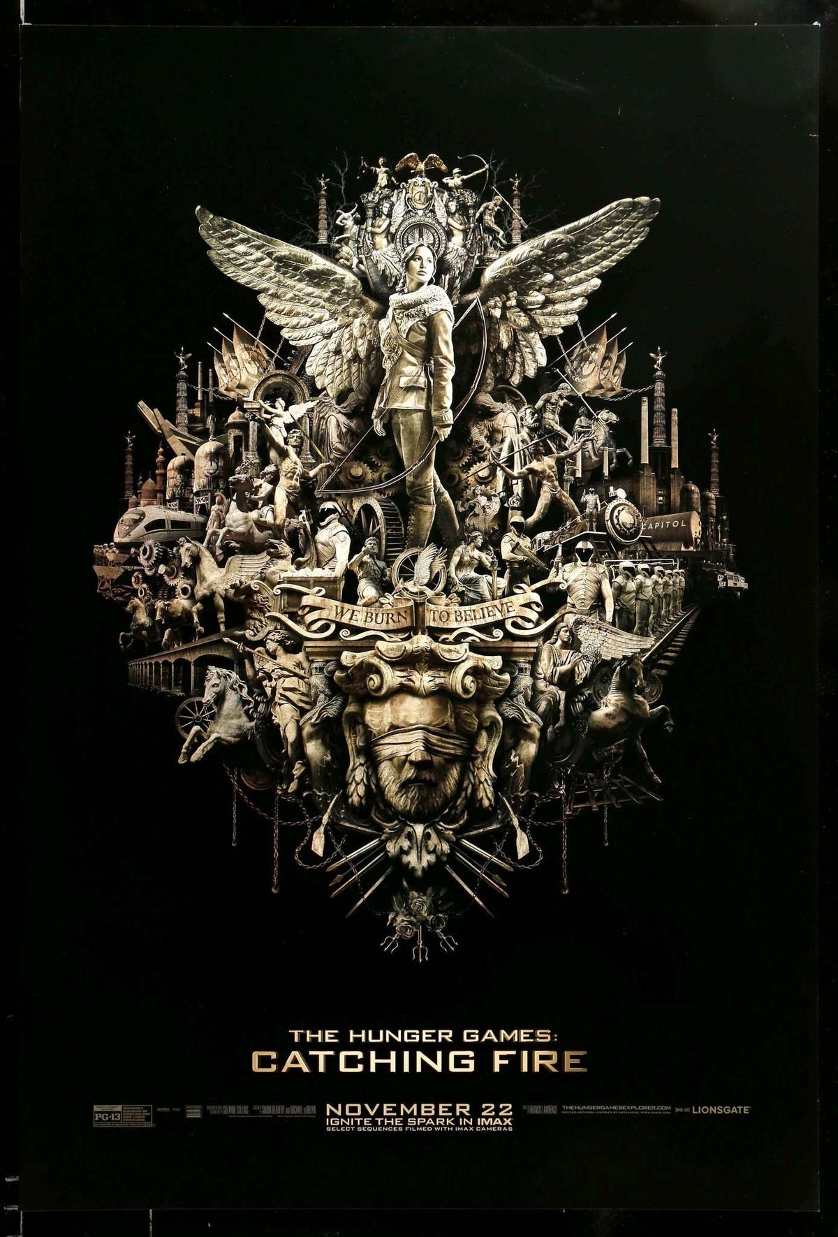 Hunger Games: Catching Fire (2013) original movie poster for sale at Original Film Art - Vintage Movie Posters