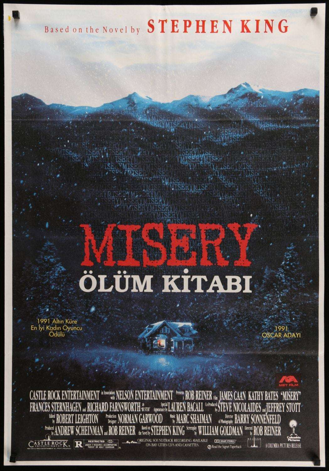 Misery (1990) original movie poster for sale at Original Film Art - Vintage Movie Posters