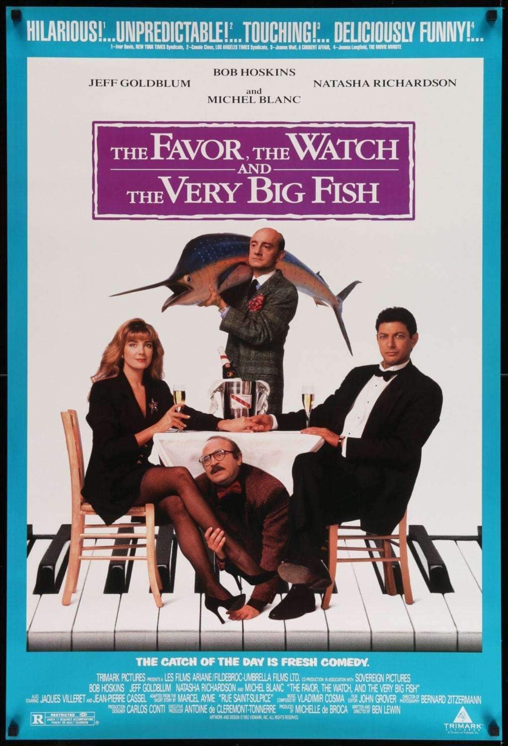 Favor, The Watch and the Very Big Fish (1991) original movie poster for sale at Original Film Art - Vintage Movie Posters