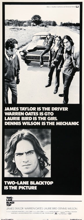 Two-Lane Blacktop (1971) original movie poster for sale at Original Film Art