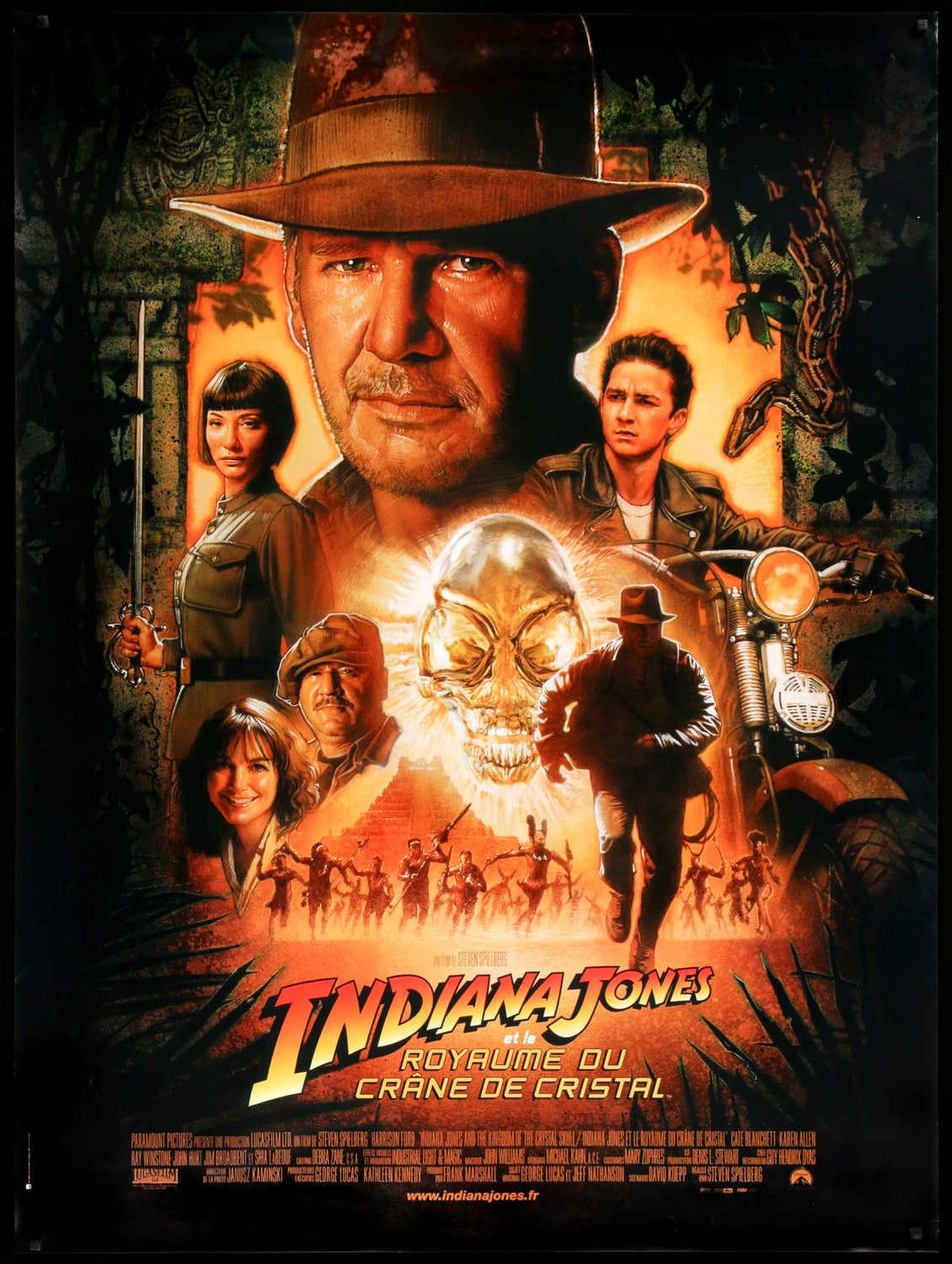 Indiana Jones &amp; The Kingdom Of The Crystal Skull (2008) original movie poster for sale at Original Film Art