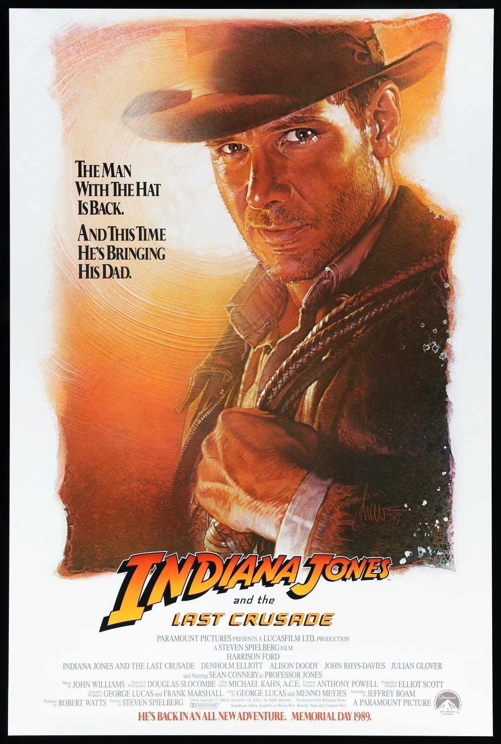 Indiana Jones and the Last Crusade (1989) original movie poster for sale at Original Film Art