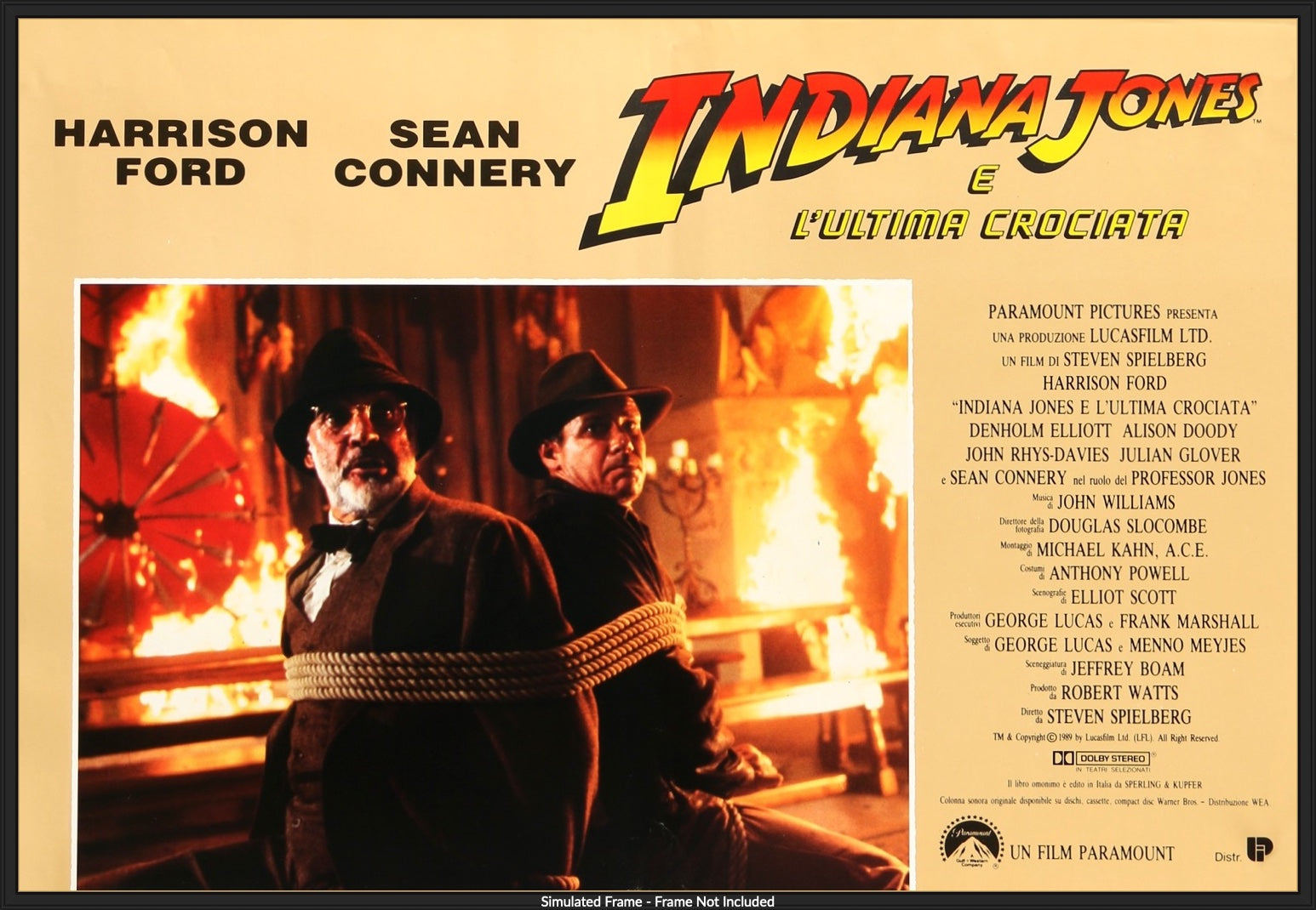 Indiana Jones and the Last Crusade (1989) original movie poster for sale at Original Film Art - Vintage Movie Posters