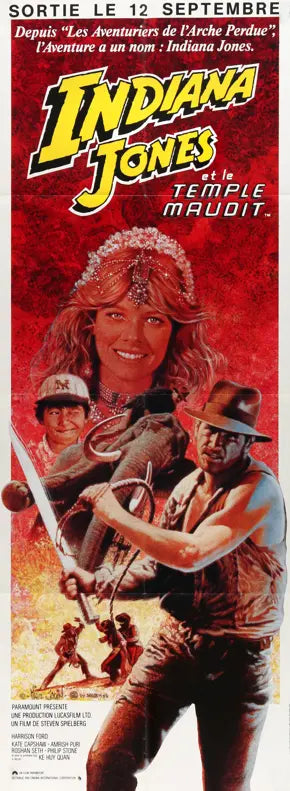 Indiana Jones and the Temple of Doom (1984) original movie poster for sale at Original Film Art