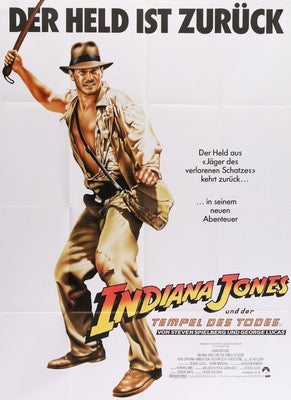 Indiana Jones and the Temple of Doom (1984) original movie poster for sale at Original Film Art - Vintage Movie Posters