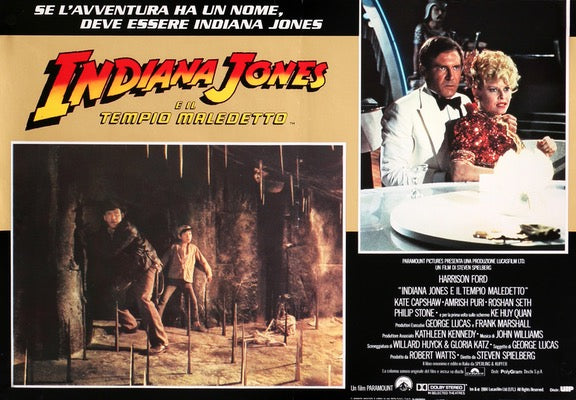 Indiana Jones and the Temple of Doom (1984) original movie poster for sale at Original Film Art - Vintage Movie Posters