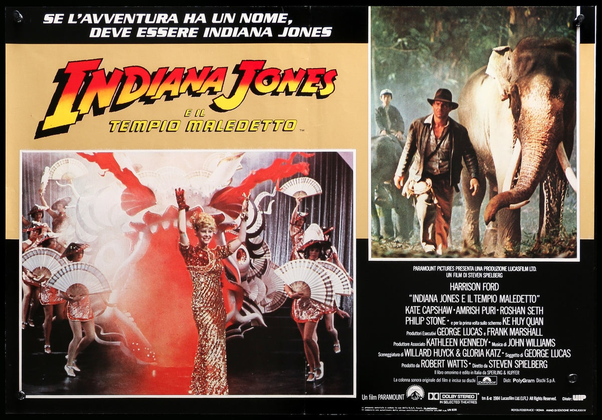 Indiana Jones and the Temple of Doom (1984) original movie poster for sale at Original Film Art - Vintage Movie Posters