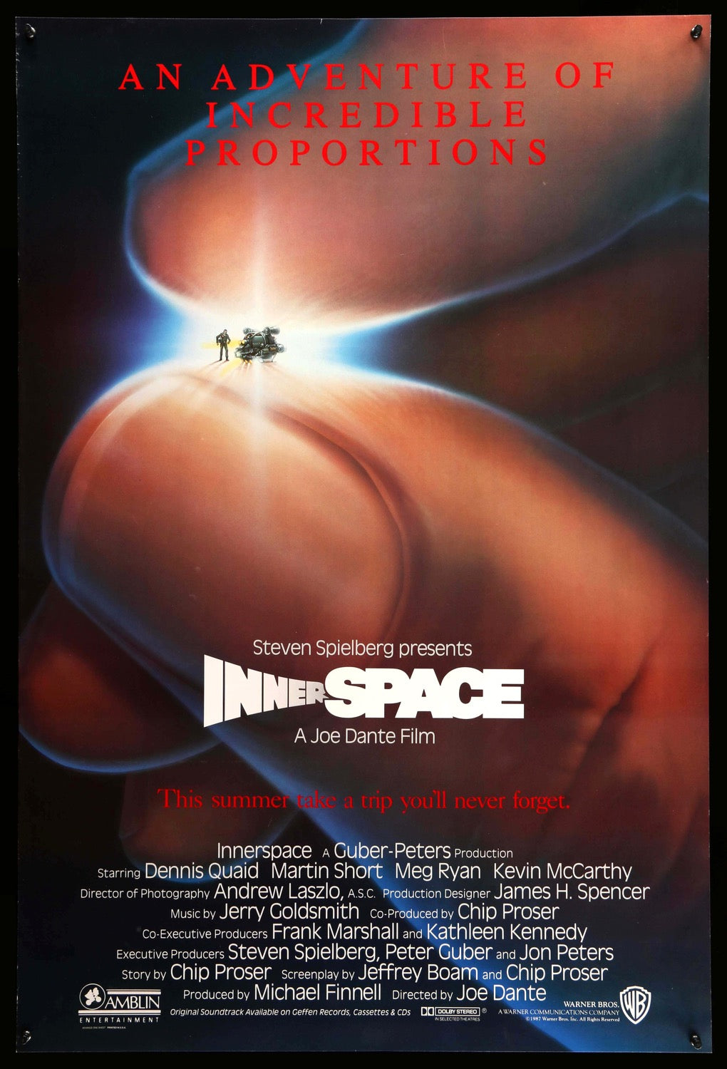 Innerspace (1987) original movie poster for sale at Original Film Art - Vintage Movie Posters