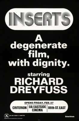 Inserts (1975) original movie poster for sale at Original Film Art - Vintage Movie Posters