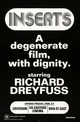 Inserts (1975) original movie poster for sale at Original Film Art