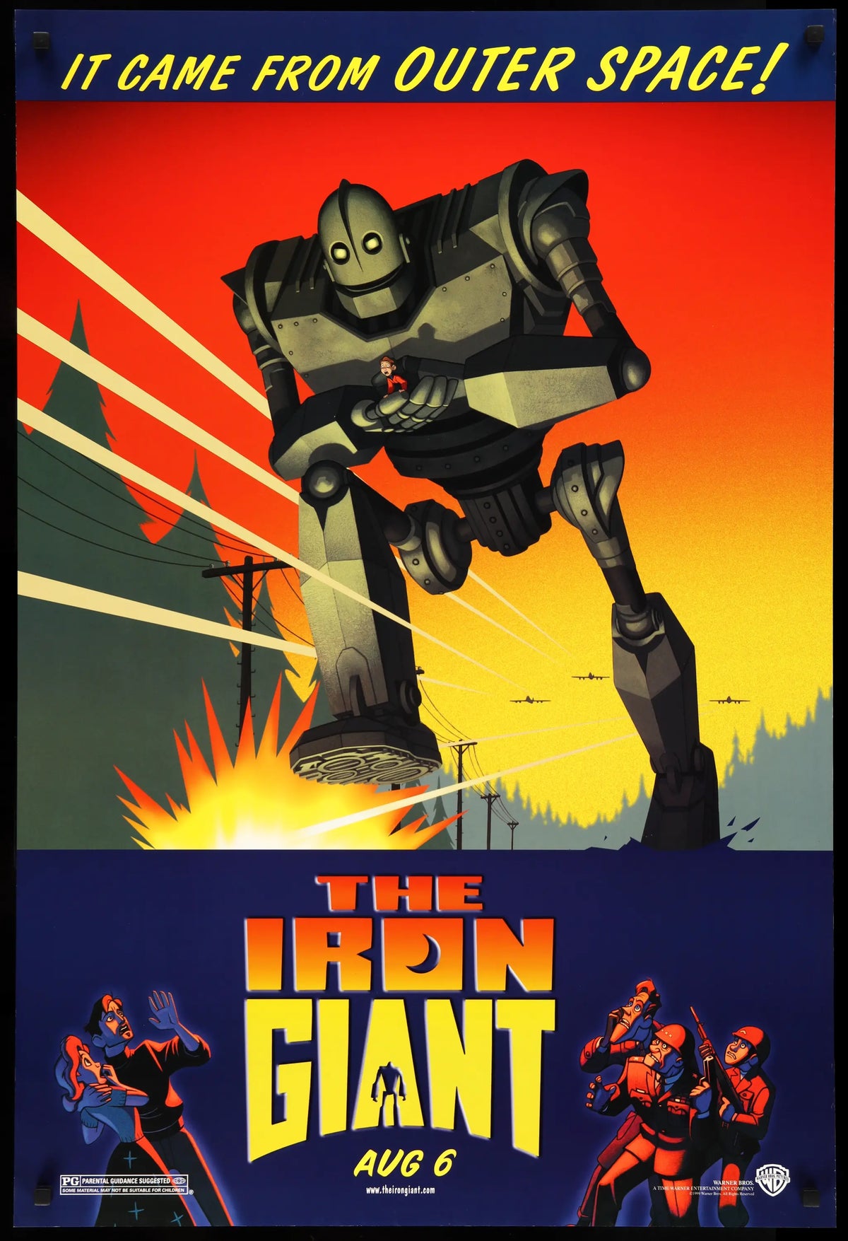 Iron Giant (1999) original movie poster for sale at Original Film Art - Vintage Movie Posters