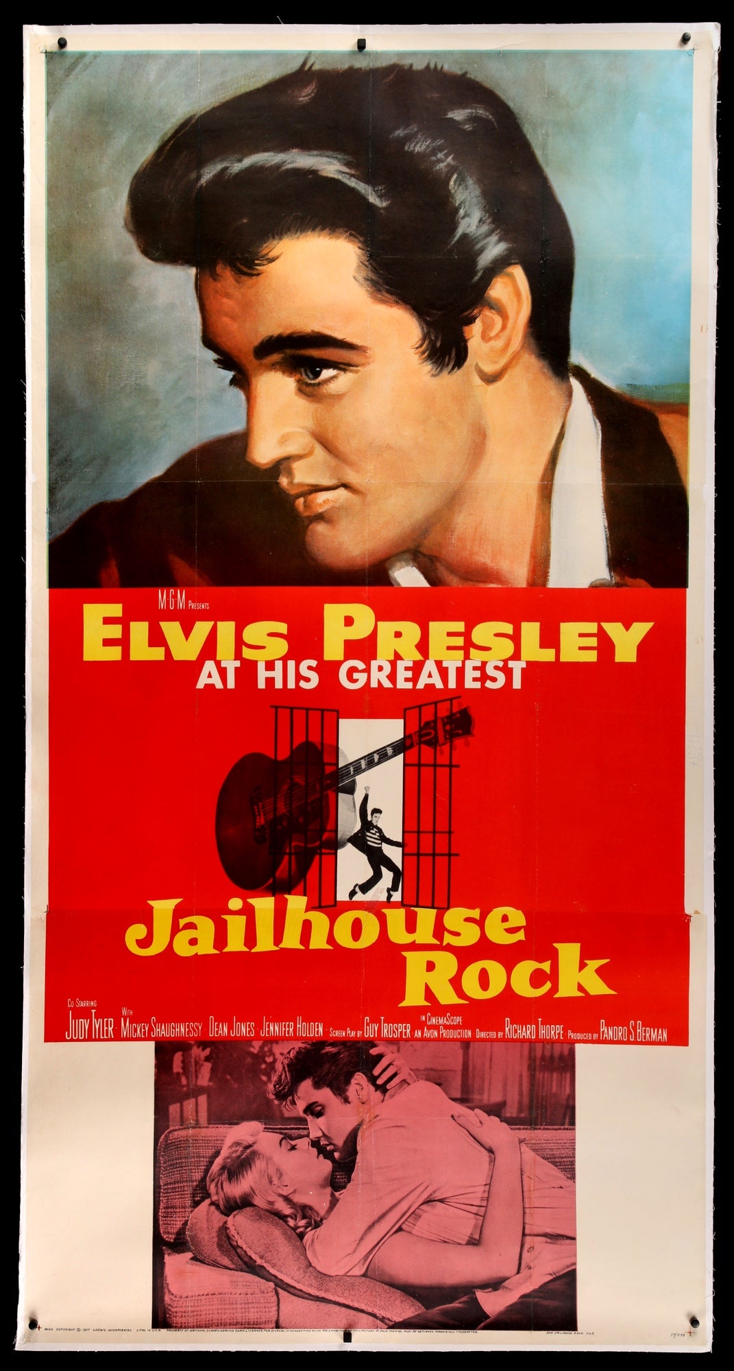 Jailhouse Rock (1957) original movie poster for sale at Original Film Art