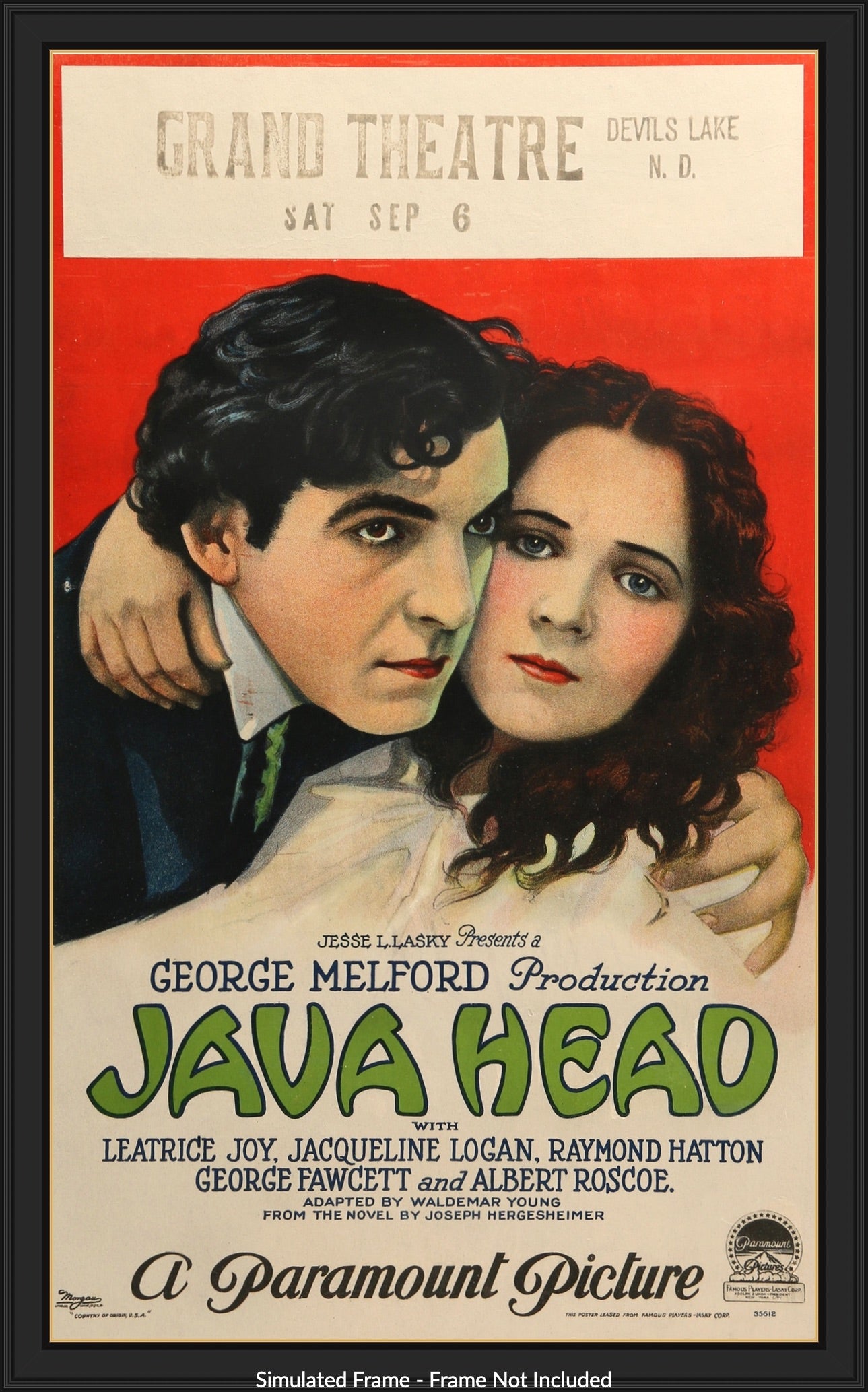 Java Head (1923) original movie poster for sale at Original Film Art