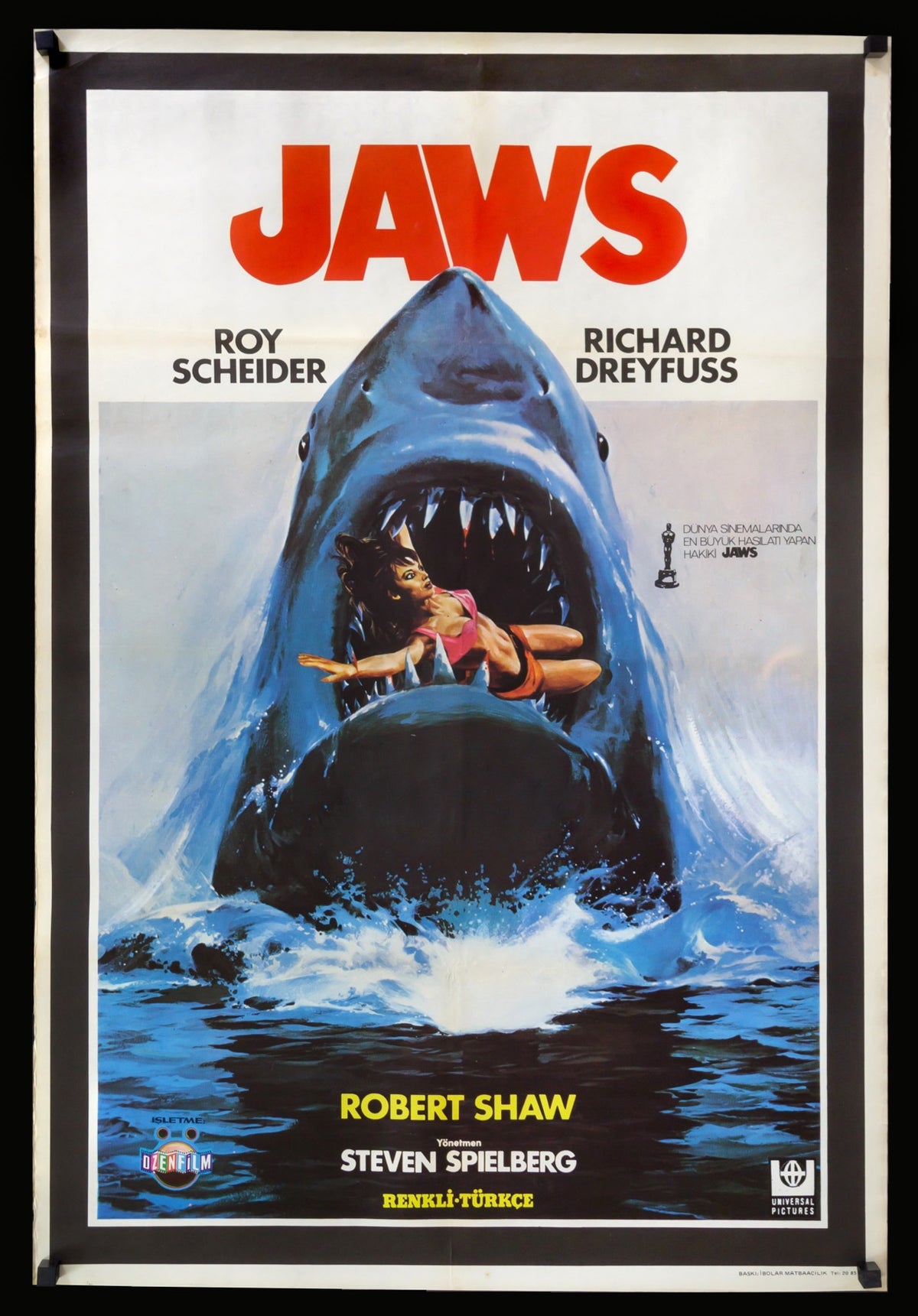 Jaws (1975) original movie poster for sale at Original Film Art